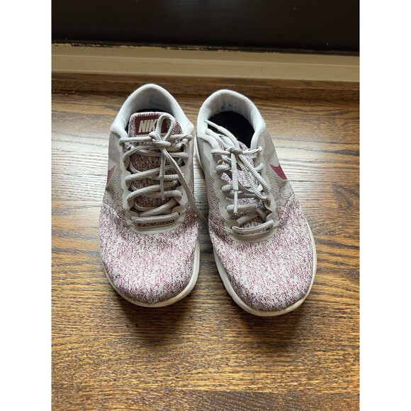 Size 7.5 - Nike Flex Contact Gray/Maroon - Picture 1 of 6